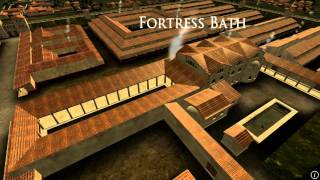 Animation of ancient Roman Fort in Caerleon Wales [upl. by Celka]