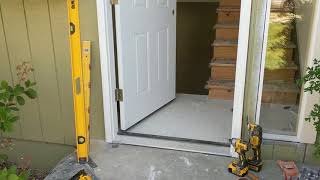 Jeld Wen Front Door Installation  Really crappy products and craftsmanship PART 1 [upl. by Husein]