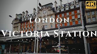 London Victoria Station Walk Through England 4K [upl. by Jarid]