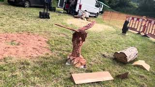 A fabulous range of wooden sculpture at Caerleon festival 2024 [upl. by Fabiola716]