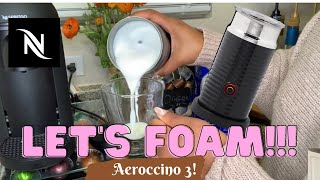 How To Foam Milk With Aeroccino 3 Make Coffee With Foam Tips amp Tricks  Easy Foamed Latte Recipe [upl. by Bertine]