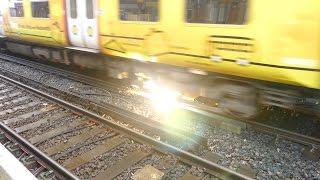 Merseyrail 507 009 making arcs at Birkdale station [upl. by Lustick]