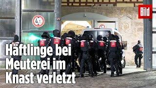 Gefängnismeuterei Polizei stürmt Knast in Thüringen  JVA Untermaßfeld [upl. by Nathanial289]